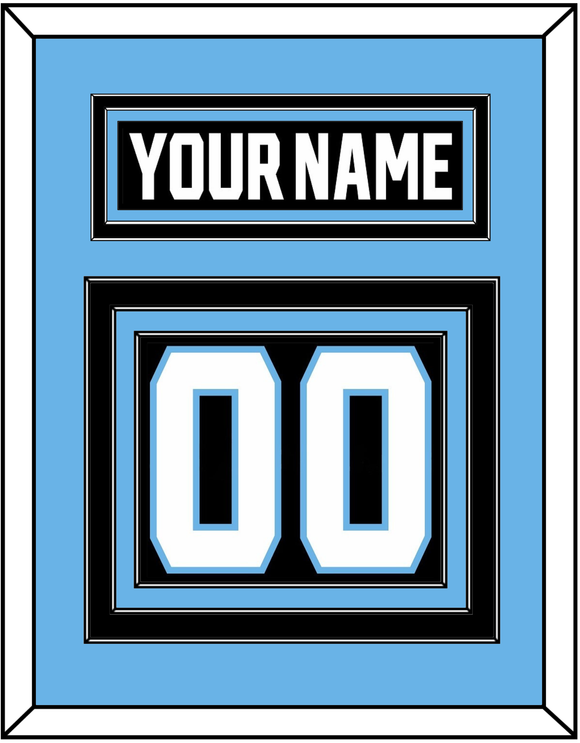 Utah Nameplate & Number (Back) - Home Black - Triple Mat 4