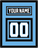 Utah Nameplate & Number (Back) - Home Black - Triple Mat 4