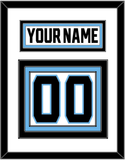 Utah Nameplate & Number (Back) - Road White - Triple Mat 1