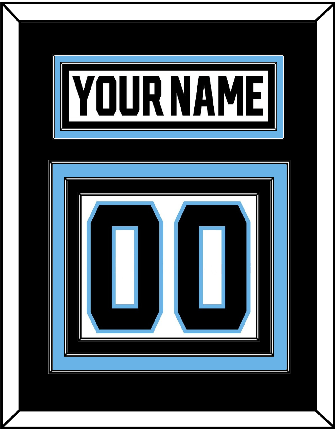 Utah Nameplate & Number (Back) - Road White - Premier Tier 2