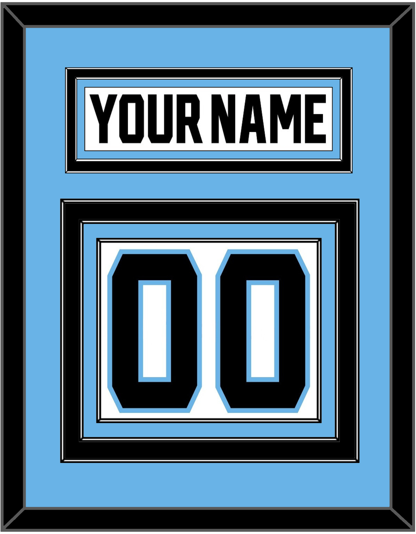 Utah Nameplate & Number (Back) - Road White - Premier Tier 3