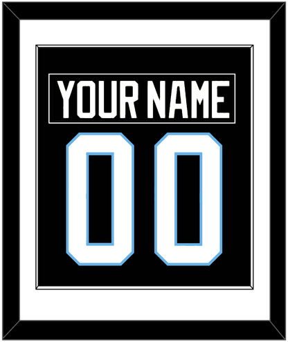 Utah Nameplate & Number (Back) Combined - Home Black (2024-2025) - Essential Tier 1