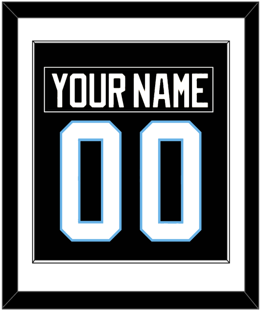 Utah Nameplate & Number (Back) Combined - Home Black (2024-2025) - Essential Tier 1