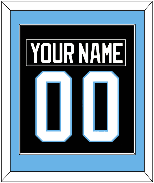 Utah Nameplate & Number (Back) Combined - Home Black (2024-2025) - Essential Tier 2