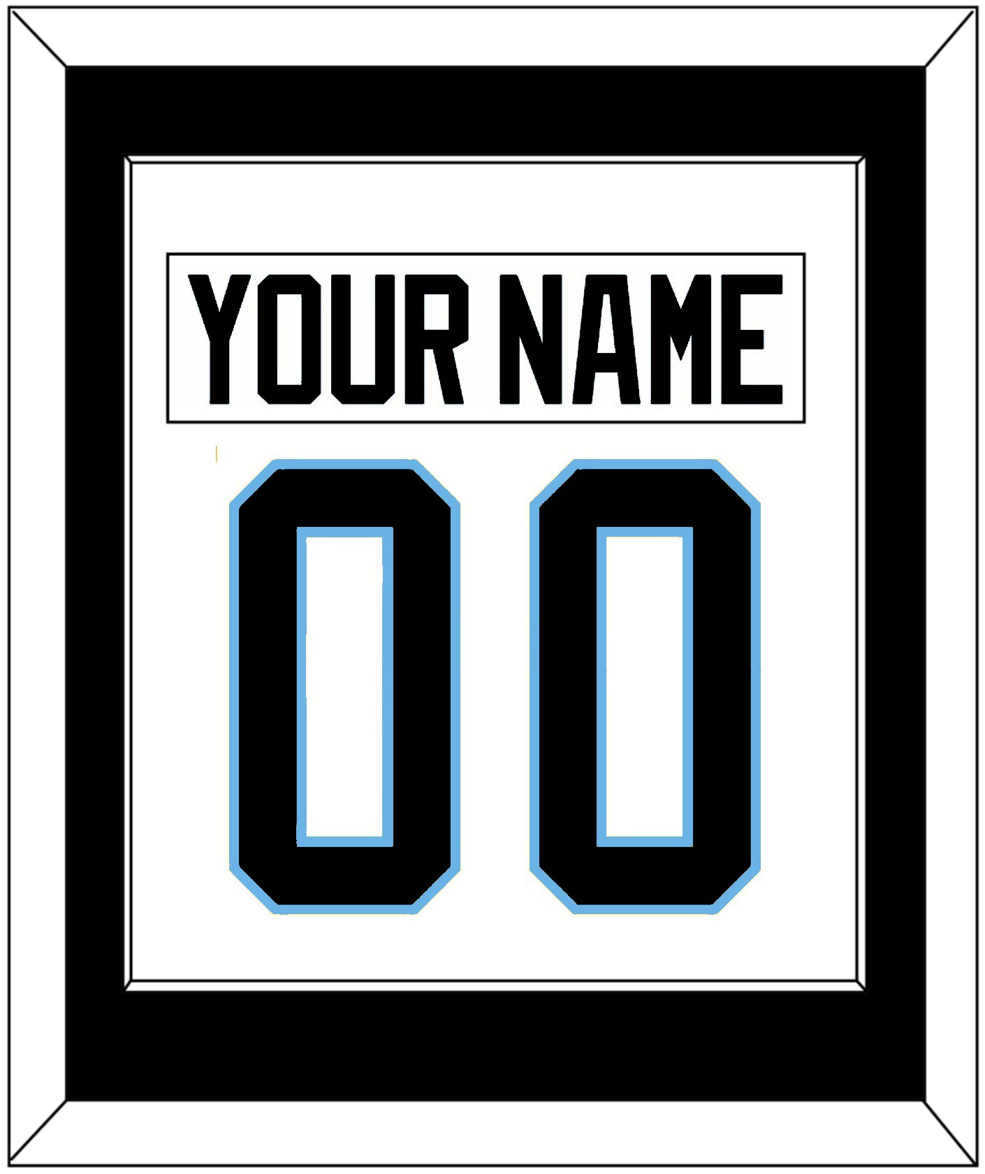 Utah Nameplate & Number (Back) Combined - Road White (2024-2025) - Essential Tier 1