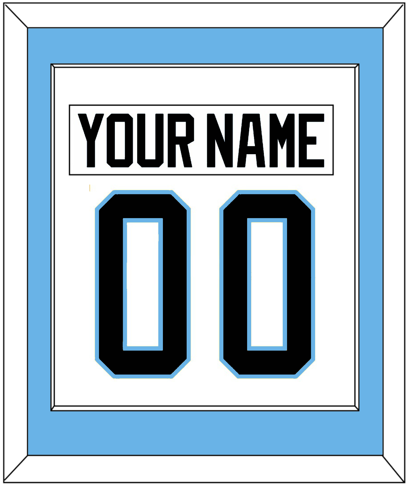 Utah Nameplate & Number (Back) Combined - Road White (2024-2025) - Essential Tier 2