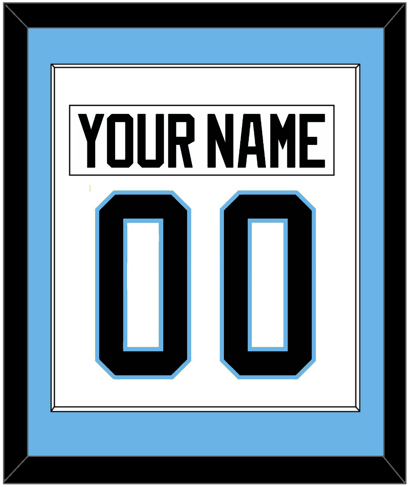 Utah Nameplate & Number (Back) Combined - Road White (2024-2025) - Essential Tier 2