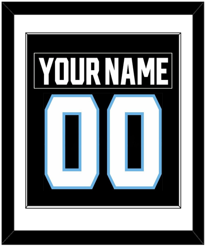 Utah Nameplate & Number (Back) Combined - Home Black - Essential Tier 1