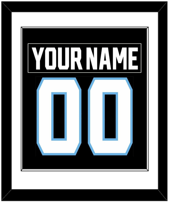 Utah Nameplate & Number (Back) Combined - Home Black - Single Mat 1