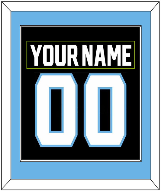 Utah Nameplate & Number (Back) Combined - Home Black - Essential Tier 2