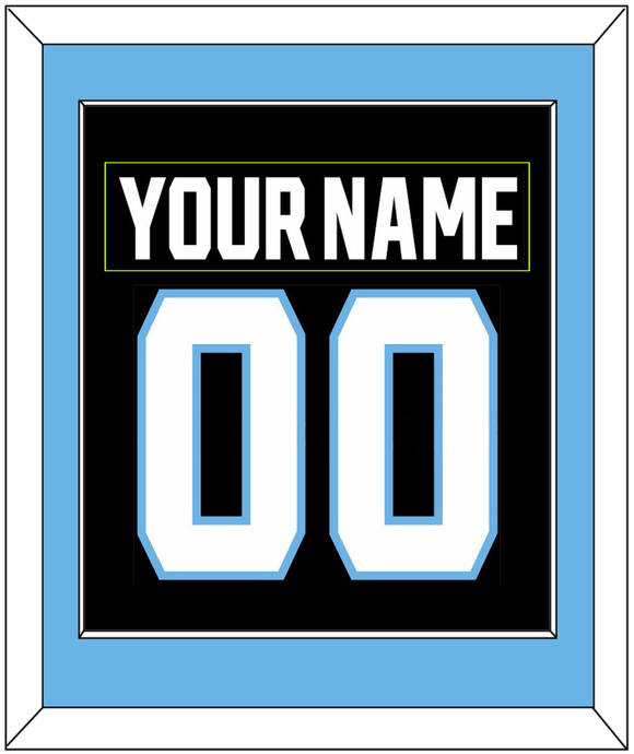 Utah Nameplate & Number (Back) Combined - Home Black - Single Mat 2