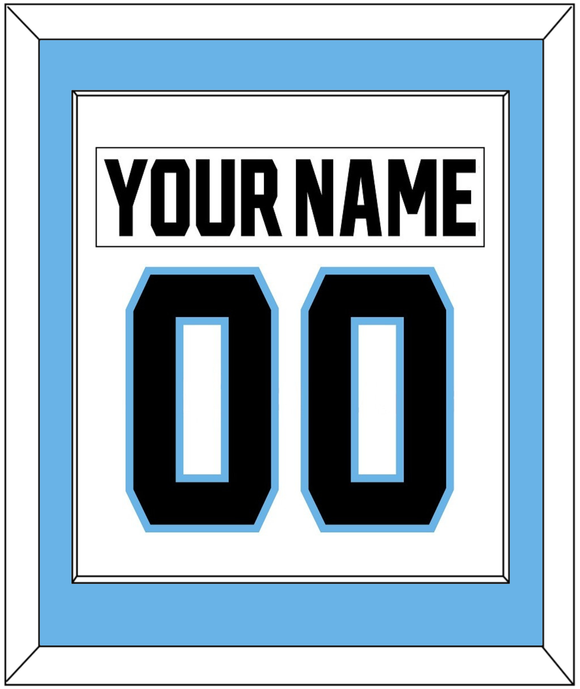 Utah Nameplate & Number (Back) Combined - Road White - Single Mat 2