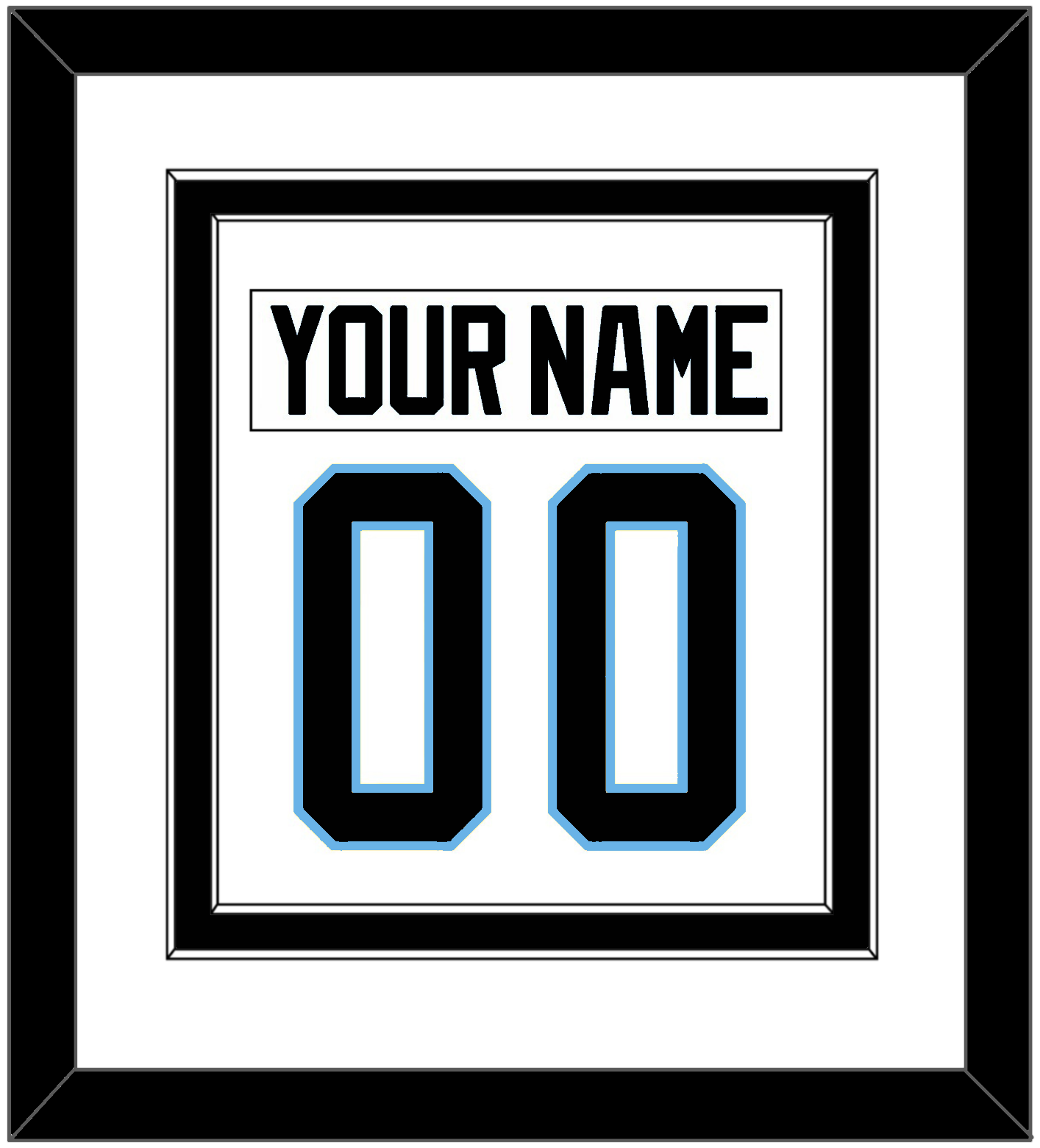 Utah Nameplate & Number (Back) Combined - Road White (2024-2025) - Signature Tier 2