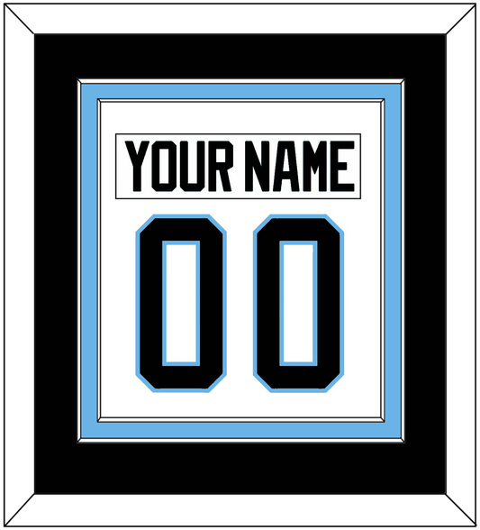 Utah Nameplate & Number (Back) Combined - Road White (2024-2025) - Signature Tier 3
