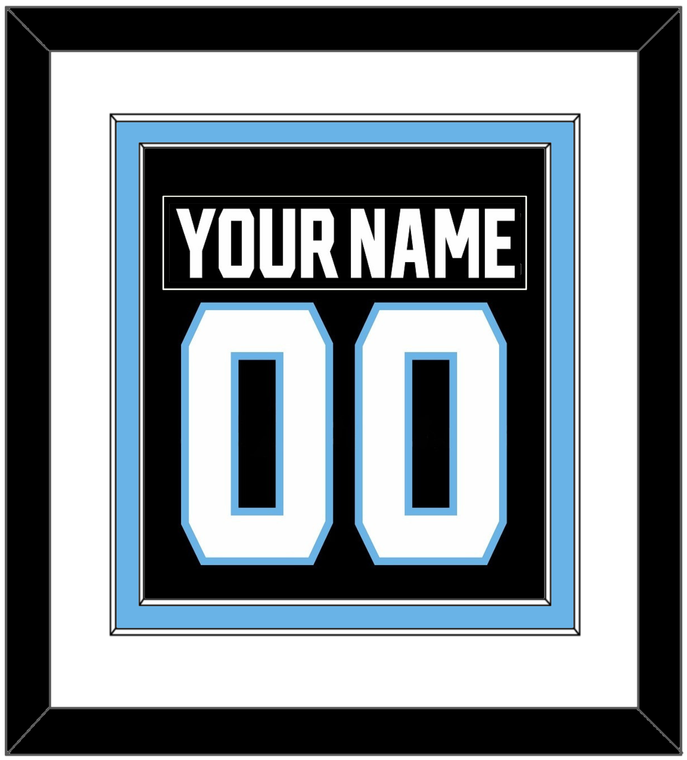 Utah Nameplate & Number (Back) Combined - Home Black - Signature Tier 1