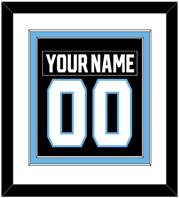 Utah Nameplate & Number (Back) Combined - Home Black - Double Mat 1