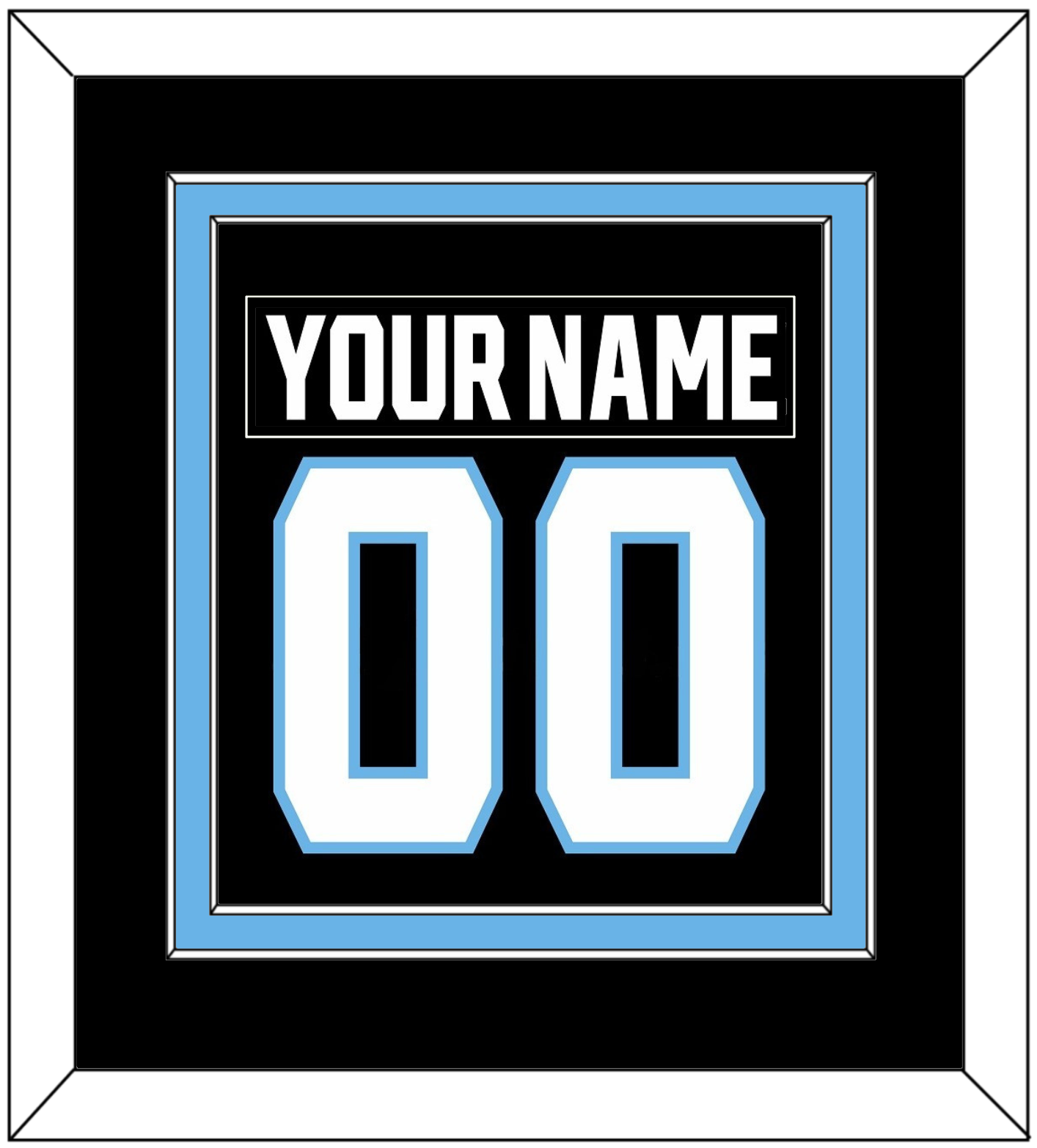 Utah Nameplate & Number (Back) Combined - Home Black - Signature Tier 2