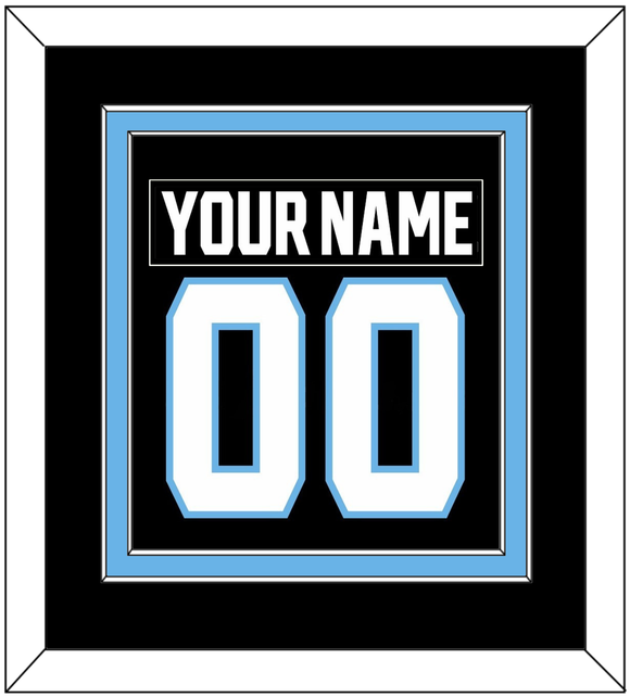Utah Nameplate & Number (Back) Combined - Home Black - Double Mat 2