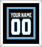 Utah Nameplate & Number (Back) Combined - Home Black - Double Mat 2