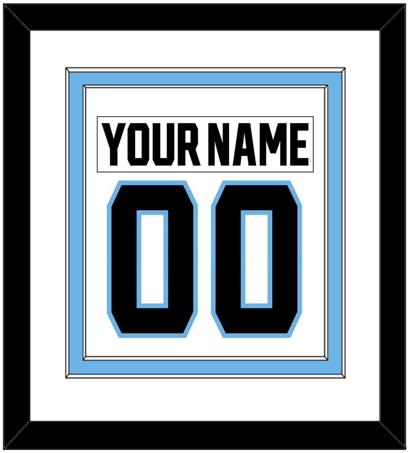 Utah Nameplate & Number (Back) Combined - Road White - Signature Tier 1