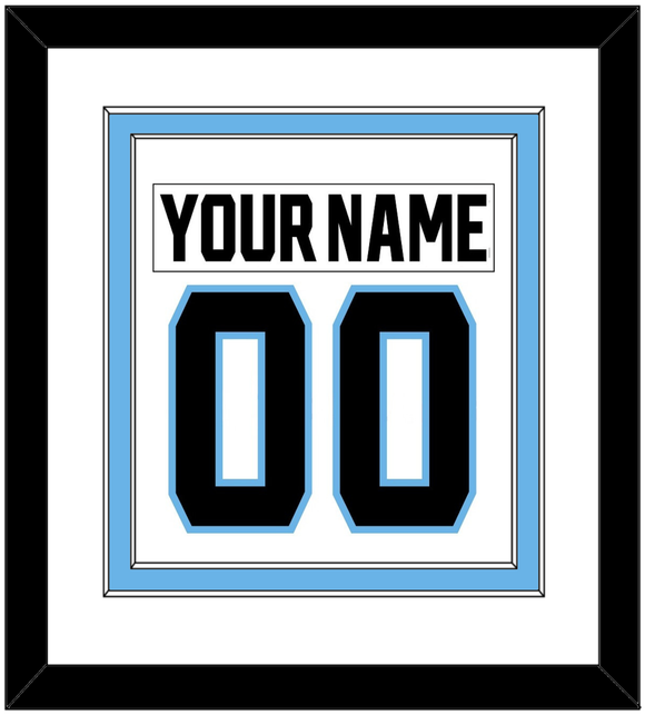 Utah Nameplate & Number (Back) Combined - Road White - Double Mat 1