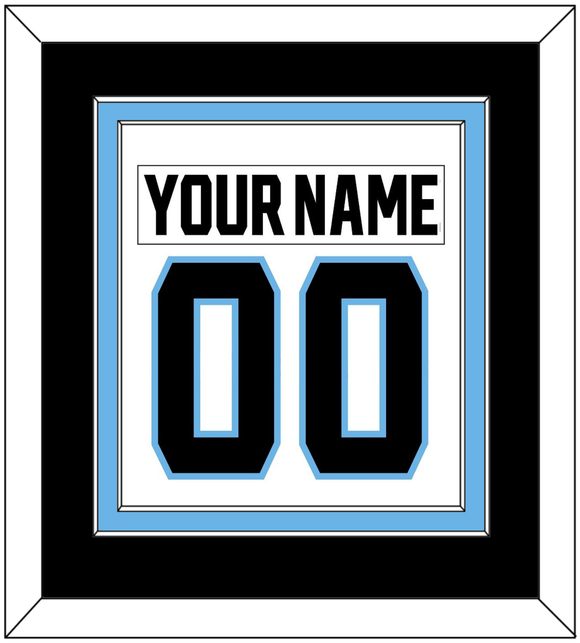 Utah Nameplate & Number (Back) Combined - Road White - Double Mat 2
