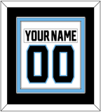 Utah Nameplate & Number (Back) Combined - Road White - Double Mat 2
