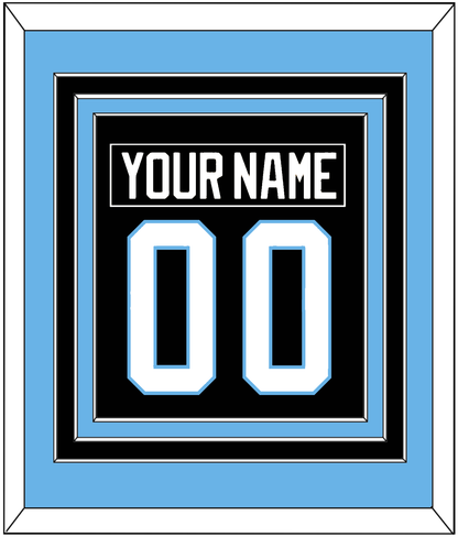 Utah Nameplate & Number (Back) Combined - Home Black (2024-2025) - Premier Tier 3
