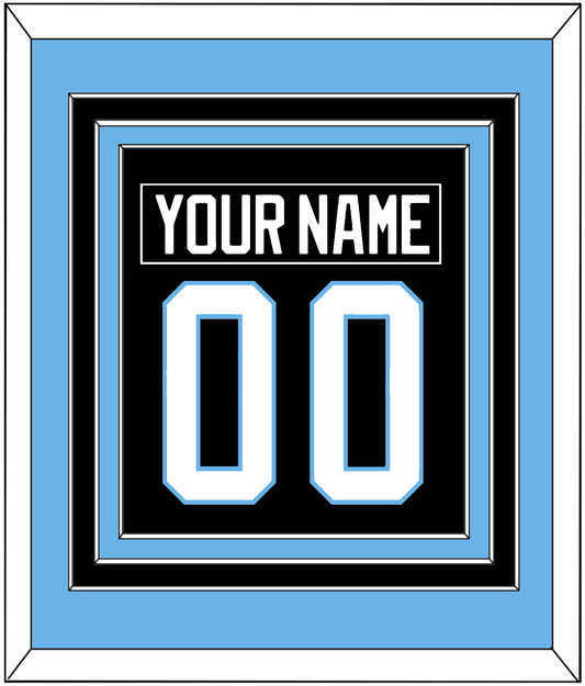 Utah Nameplate & Number (Back) Combined - Home Black (2024-2025) - Premier Tier 3