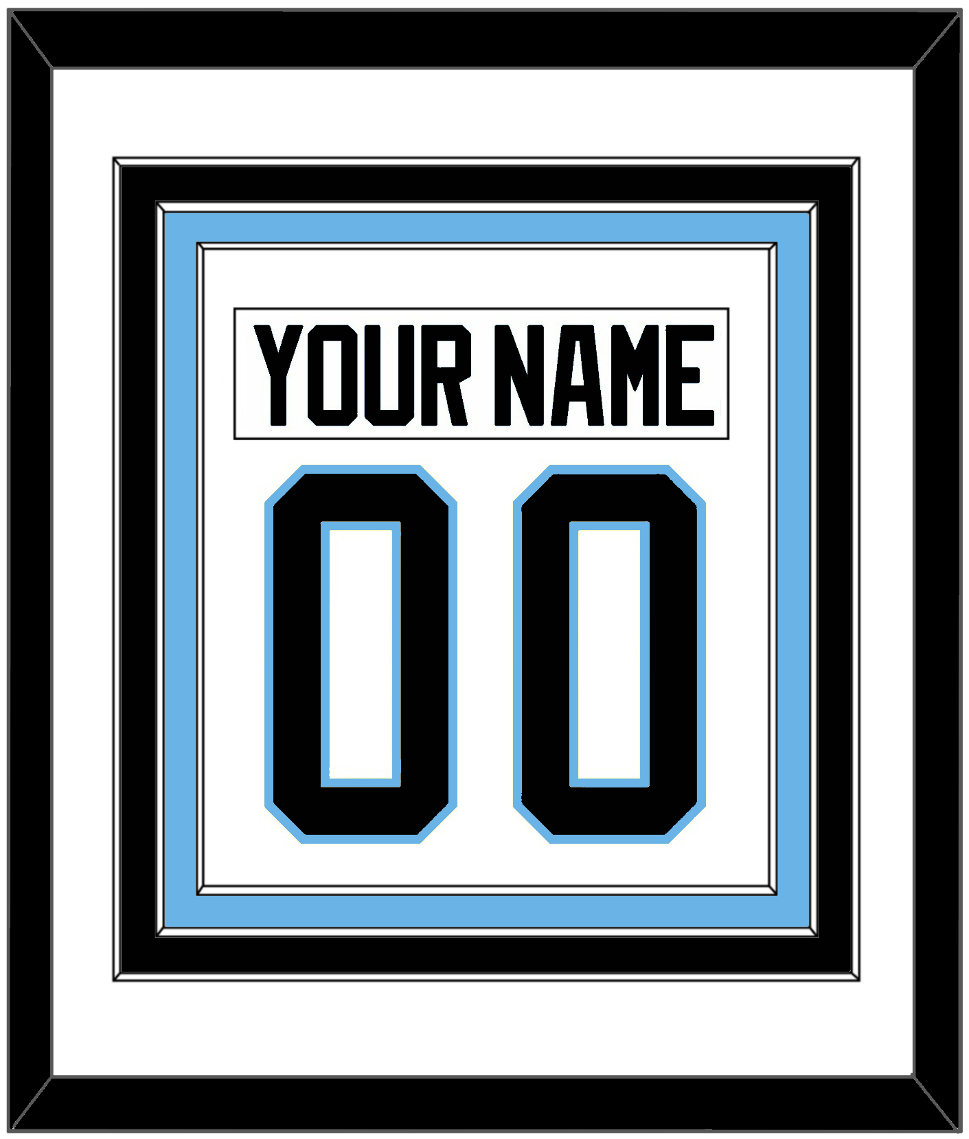 Utah Nameplate & Number (Back) Combined - Road White (2024-2025) - Premier Tier 1