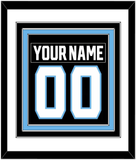 Utah Nameplate & Number (Back) Combined - Home Black - Triple Mat 1