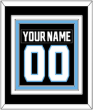 Utah Nameplate & Number (Back) Combined - Home Black - Triple Mat 2
