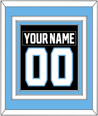 Utah Nameplate & Number (Back) Combined - Home Black - Premier Tier 3