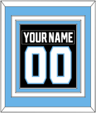 Utah Nameplate & Number (Back) Combined - Home Black - Triple Mat 3