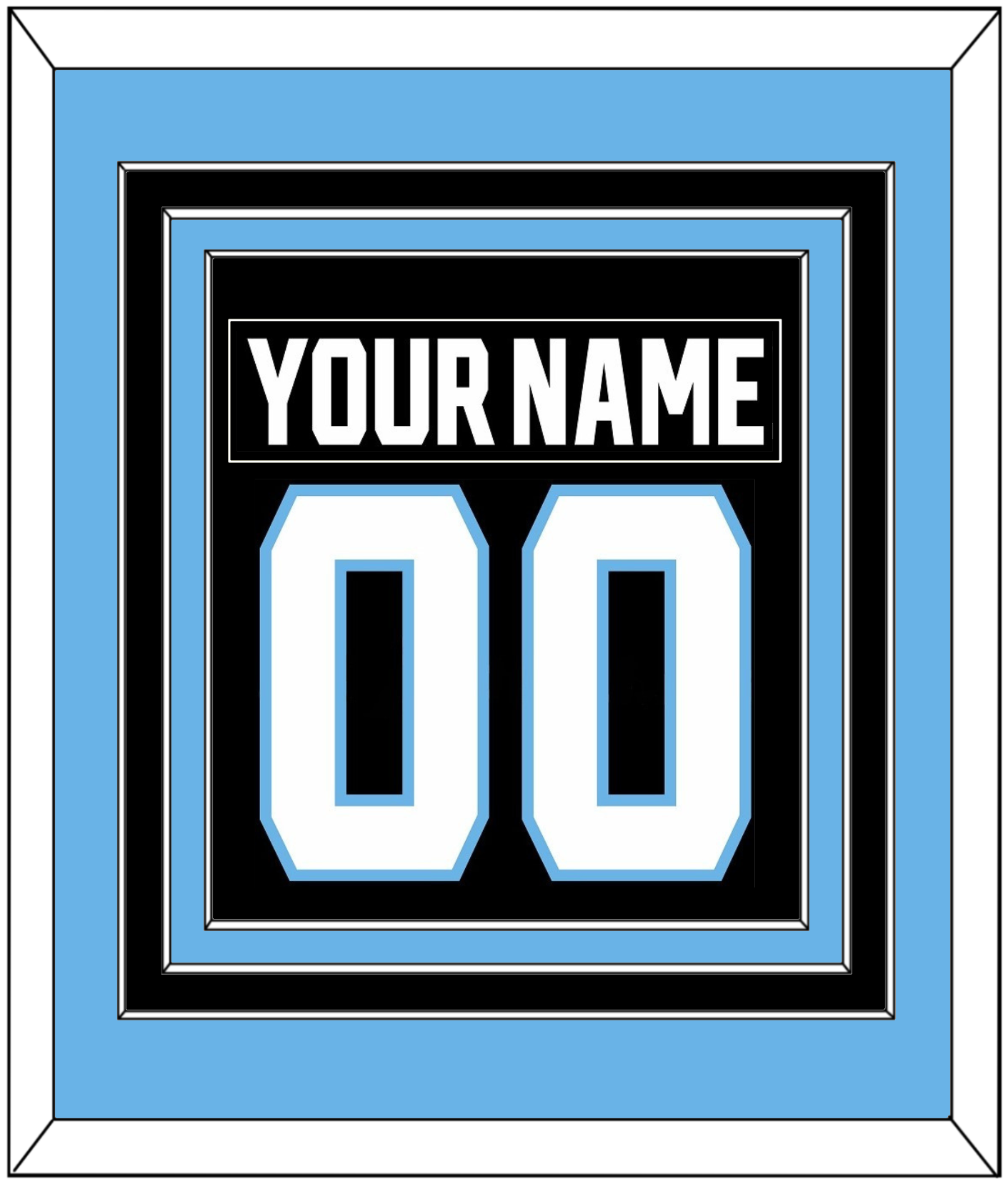 Utah Nameplate & Number (Back) Combined - Home Black - Premier Tier 4
