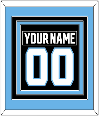 Utah Nameplate & Number (Back) Combined - Home Black - Premier Tier 4