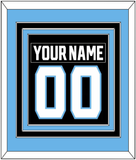 Utah Nameplate & Number (Back) Combined - Home Black - Triple Mat 4