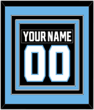 Utah Nameplate & Number (Back) Combined - Home Black - Triple Mat 4
