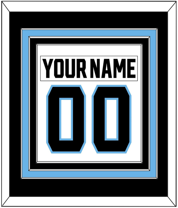 Utah Nameplate & Number (Back) Combined - Road White - Triple Mat 2