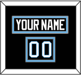 Utah Nameplate & Number (Shoulder) - Home Black (2024-2025) - Double Mat 2