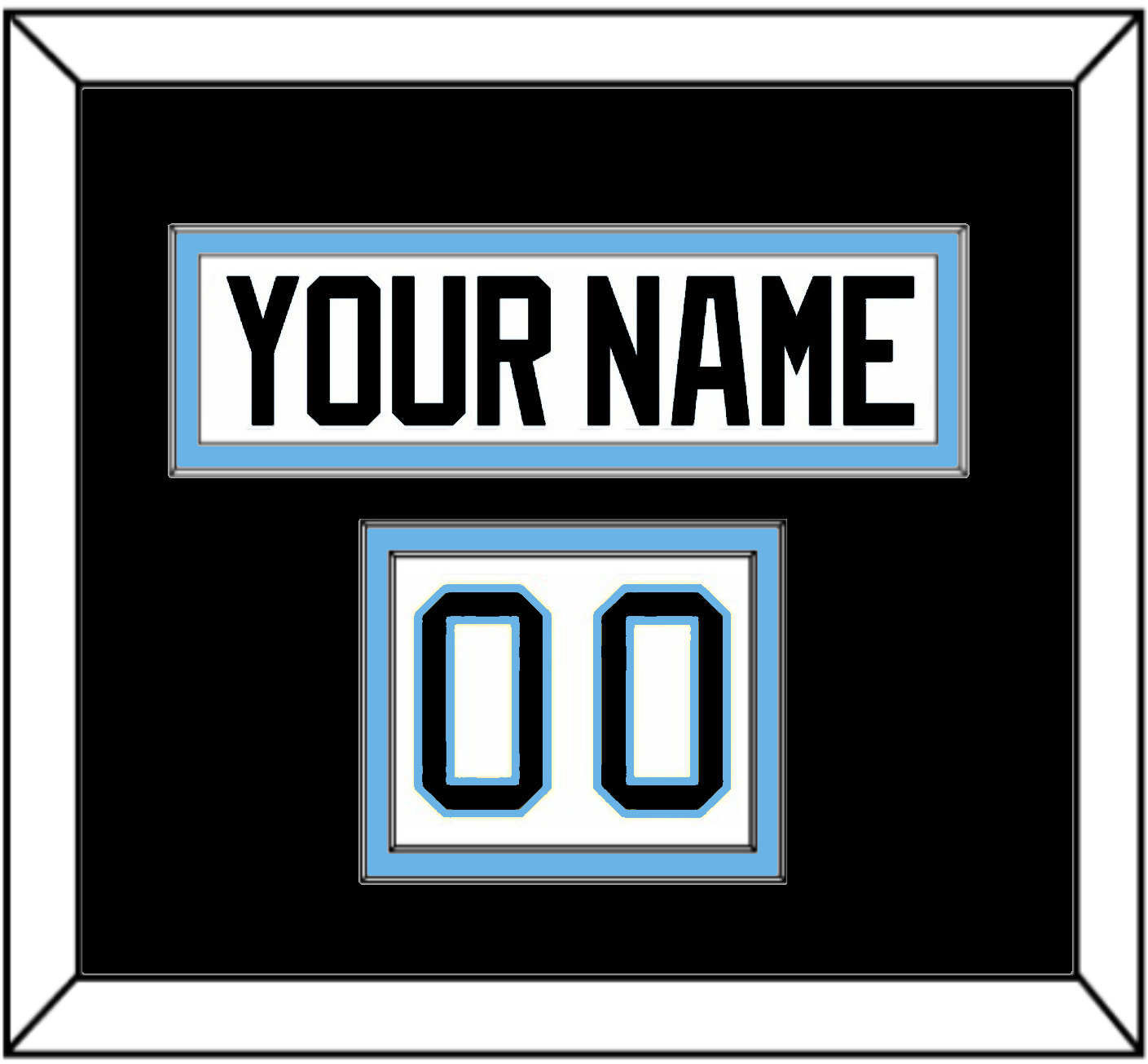 Utah Nameplate & Number (Shoulder) - Road White (2024-2025) - Signature Tier 3