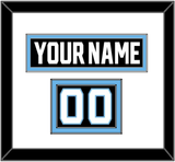 Utah Nameplate & Number (Shoulder) - Home Black - Double Mat 1