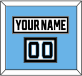 Utah Nameplate & Number (Shoulder) - Road White - Double Mat 3