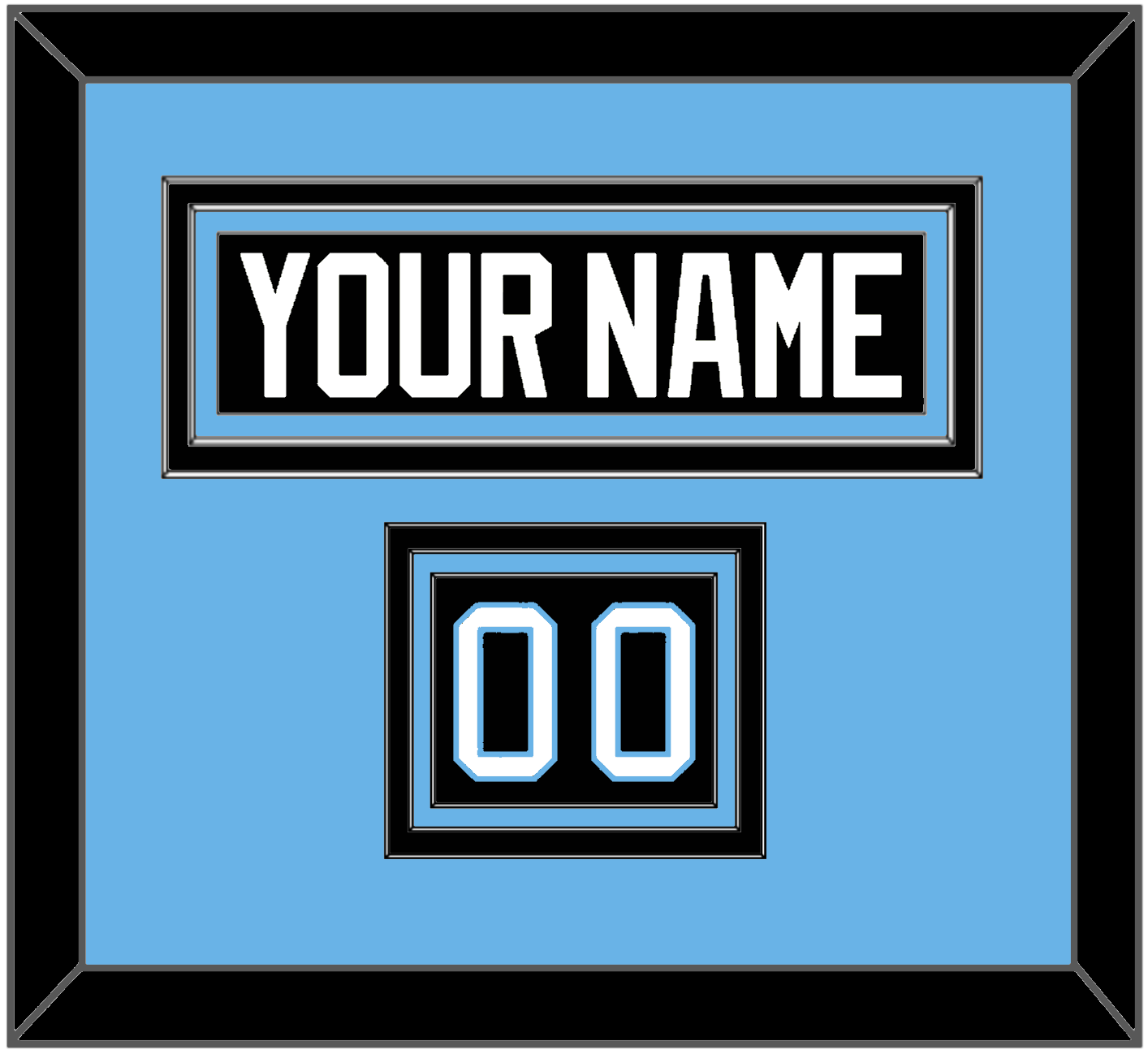Utah Nameplate & Number (Shoulder) - Home Black (2024-2025) - Premier Tier 3