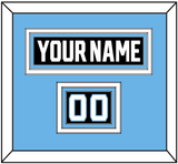 Utah Nameplate & Number (Shoulder) - Home Black - Triple Mat 3