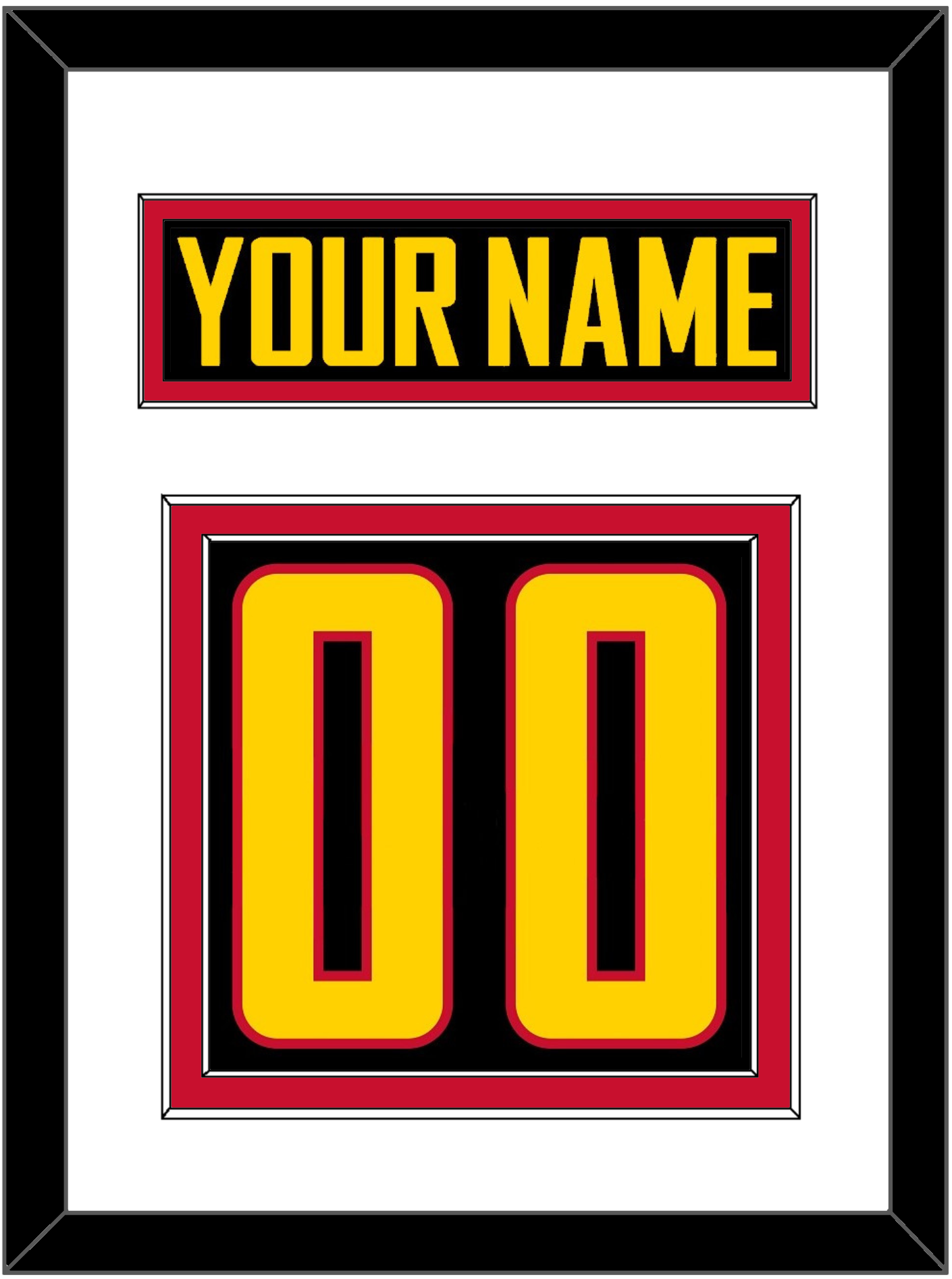 Vancouver Nameplate & Number (Back) - Alternate Black - Signature Tier 1