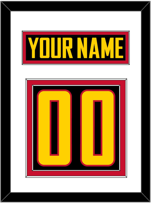 Vancouver Nameplate & Number (Back) - Alternate Black - Double Mat 1