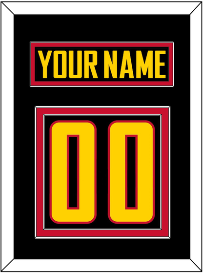 Vancouver Nameplate & Number (Back) - Alternate Black - Signature Tier 2
