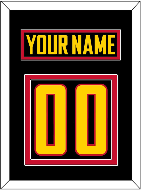 Vancouver Nameplate & Number (Back) - Alternate Black - Double Mat 2