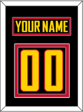 Vancouver Nameplate & Number (Back) - Alternate Black - Double Mat 2